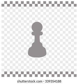 Icon chess pawn. Vector.