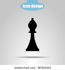 Icon  chess piece. Bishop