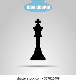 Icon  chess piece. King