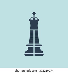 Icon of Chess Queen. EPS-10.