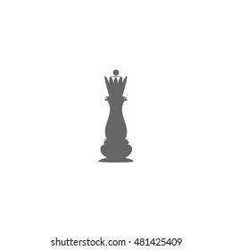 Icon chess queen. Minimalism. Vector