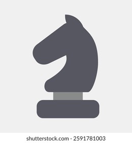 Icon chess. Sports elements. Icon in flat style.
