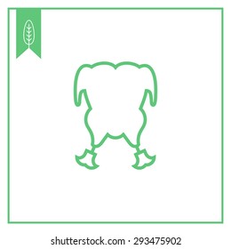 Icon of chicken body