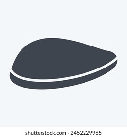 Icon Chicken Breast. related to Healthy Food symbol. glyph style. simple design illustration