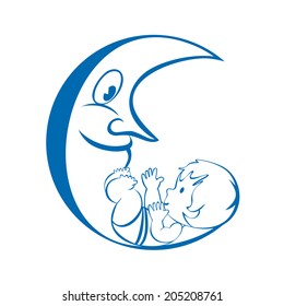 an icon with child