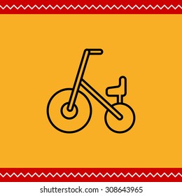 Icon of children bicycle