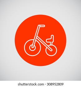 Icon of children bicycle