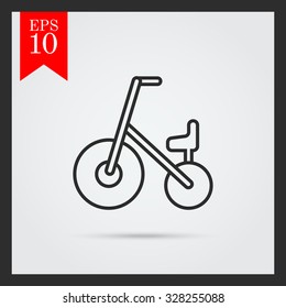 Icon of children bicycle