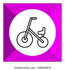Icon of children bicycle
