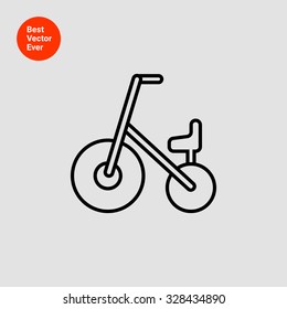 Icon of children bicycle