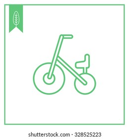Icon of children bicycle