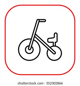 Icon of children bicycle