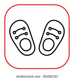 Icon of children shoes