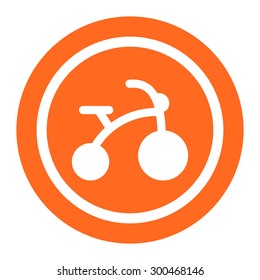 Icon of children's bicycle