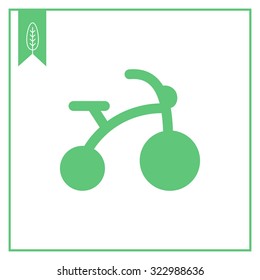 Icon of children's bicycle