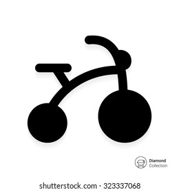 Icon of children's bicycle