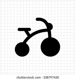Icon of children's bicycle