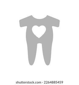 icon of children's clothes, vector illustration