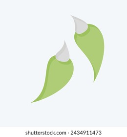 Icon Chili. related to Spice symbol. flat style. simple design editable. simple illustration