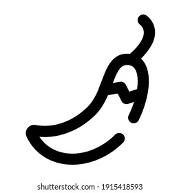 icon chili using line style