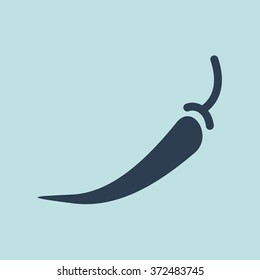 Icon of Chilly Pepper. EPS-10.