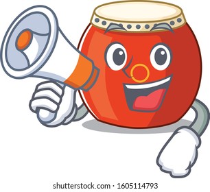 An icon of chinese drum having a megaphone