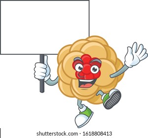 An icon of chinese gold flower cartoon character style bring board