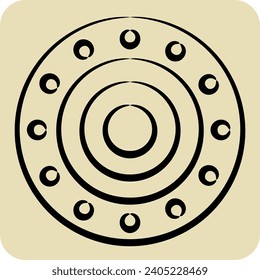 Icon Chinese Horoscope. related to Horoscope symbol. hand drawn style. simple design editable. simple illustration