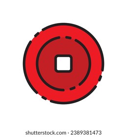 icon chinese new year vector template illustration logo design