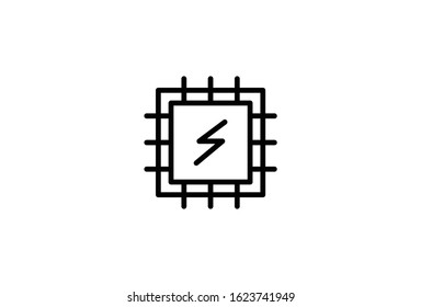 Icon  Chip Vector Illustration Vector Design