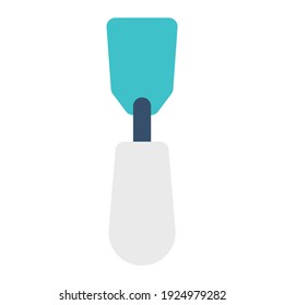 icon chisel using flat style and blue color dominate