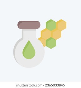 Icon Chlorophyll. related to Biochemistry symbol. flat style. simple design editable. simple illustration