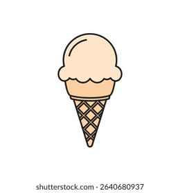 icon of a chocolate ice cream cone