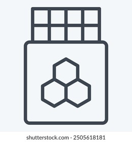 Icon Chocolate. related to Breakfast symbol. line style. simple illustration