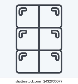 Icon Chocolate. related to Milk and Drink symbol. line style. simple design editable. simple illustration