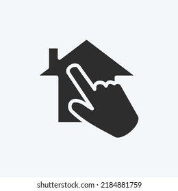 Icon Choose. suitable for education symbol. glyph style. simple design editable. design template vector. simple illustration