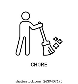 Icon a chore, isolated against a clean background.