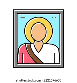 icon christianity color icon vector. icon christianity sign. isolated symbol illustration