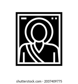 icon christianity glyph icon vector. icon christianity sign. isolated contour symbol black illustration