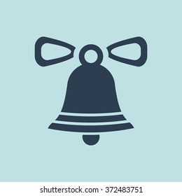 Icon of Christmas Bell. EPS-10.
