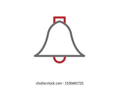 Icon  Christmas Bell Simple Design Vector Illustration .