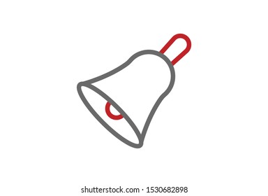Icon  Christmas Bell Simple Design Vector Illustration .
