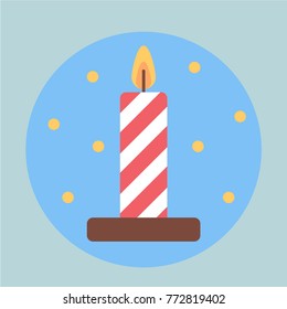 Icon Christmas Candle