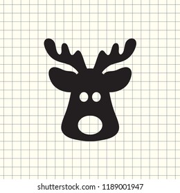 icon christmas deer