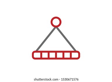 Icon  Christmas Hat Simple Design Vector Illustration .
