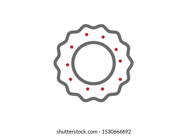 Icon  Christmas Simple Design Vector Illustration .