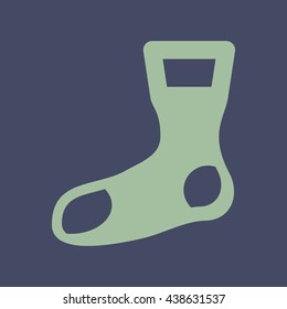Icon of Christmas Socks. Eps-10.