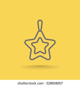 Icon of Christmas Star. 