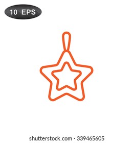 Icon of Christmas Star. 