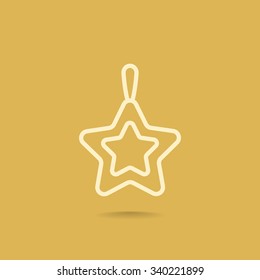 Icon of Christmas Star. 